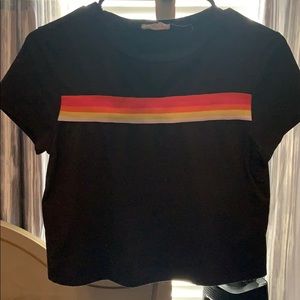 black striped t shirt